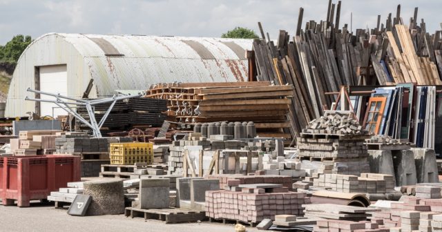 Reusable waste from old houses and buildings